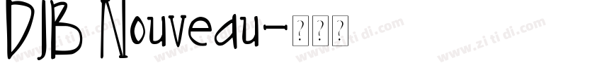 DJB Nouveau字体转换